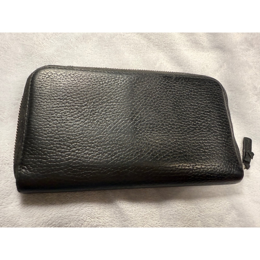 Gucci‎ Black Leather Interlocking G Zip Wallet - Picture 14 of 16